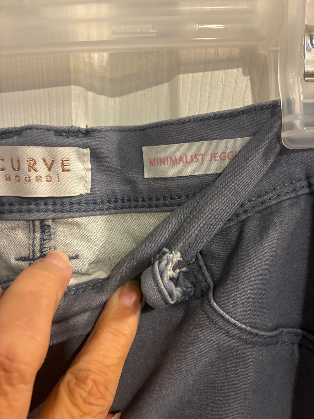 Women's Ankle Crop Pants in Slate Blue - Picture 4 of 6